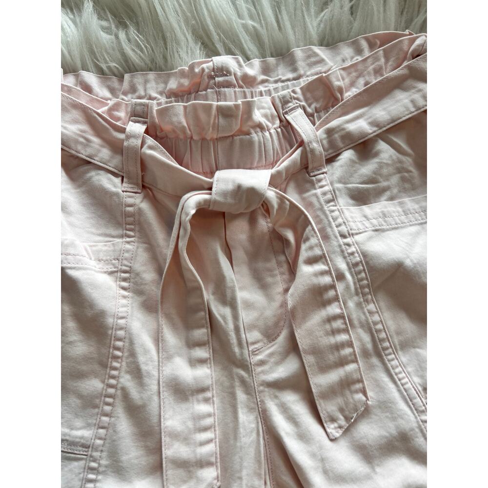 Abercrombie Kids Girls Tie Waist Twill Shorts Casual Light Pink Size 15/16 - Picture 4 of 12